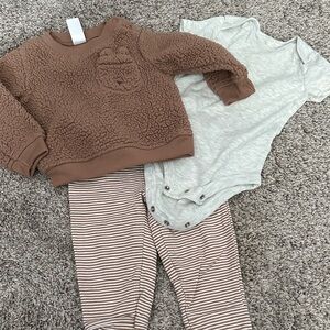 Carter's Cozy Tan Fleece Sweater